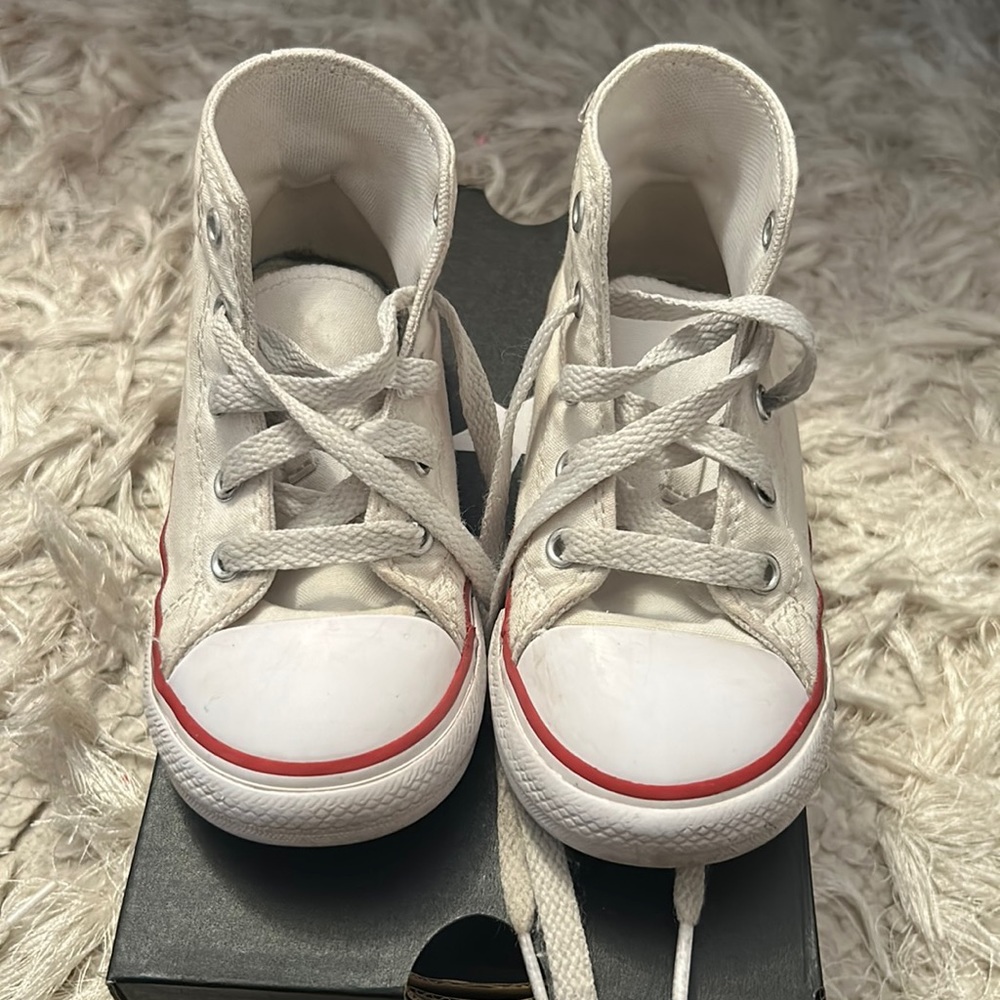 Converse All Star Hi Optical White Chucks Infant/Toddler size 9